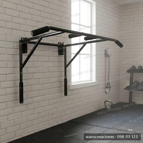 Barra Ejercicio Móvil Soporte Boxeo Espalda Bíceps En Casa Negro