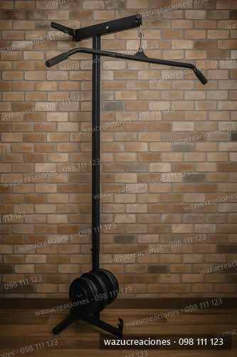 Barra Polea Ejercicio Remo Pecho Pesas Gimnasio Múlti Funcio Negro