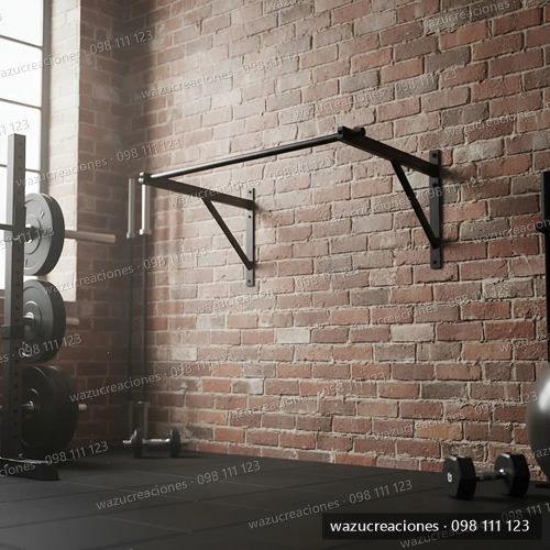 Barras Pull Up Crossfit Entrenamiento Funcional Elevaciones Negro