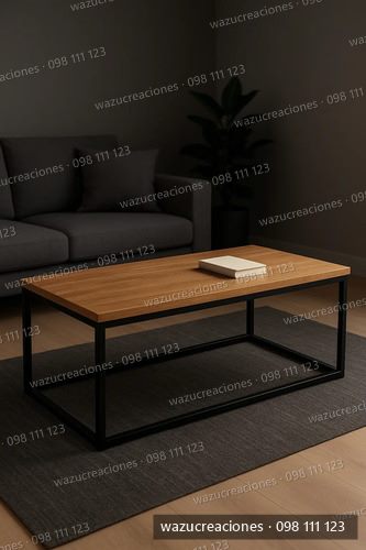 Mesa Ratona De Living O Estar, Finger Y Metal