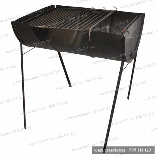 Parrillero Medio Tanque Asado Malla Barato Excelente Calidad