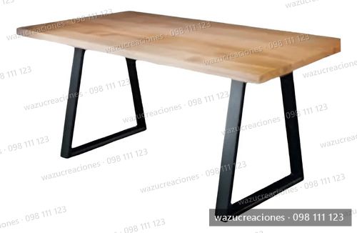 Patas De Hierro Para Escritorio Mesa Ratona Inclinadas Negro