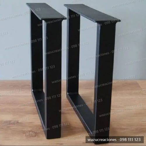 Patas De Hierro Para Mesa De Comedor, Escritorio Barbacoa. Negro