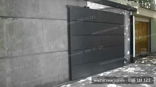 Portón Corredizos Chapa Garaje Galpón Metal Desplegado